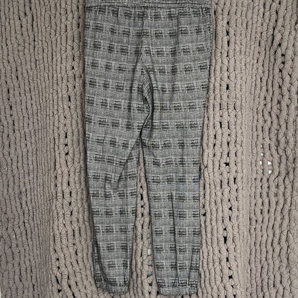 Jogger Style Dress Pants (2 pairs) Black/White Checked & Brown/Beige Tartan (M) - Picture 10 of 15